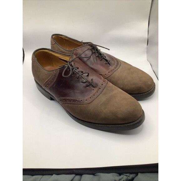 Allen Edmonds Millbrook Brown Suede Longwing Oxford Shoes Men’s 9D